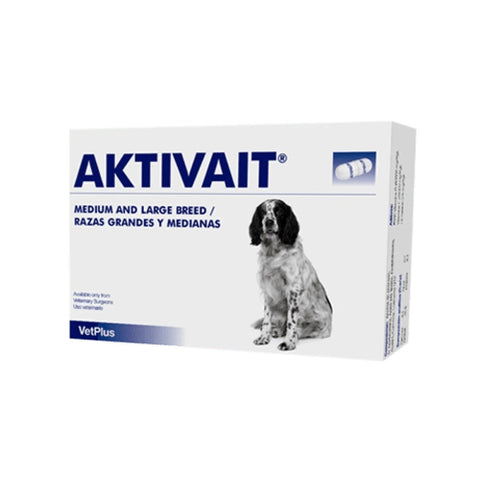 VetPlus - AKTIVAIT DOG Medium & Large Breed (Brain Health Supplements) 60caps