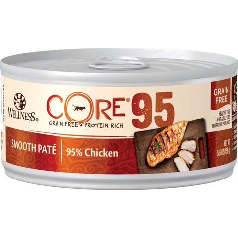 Wellness 美國貓濕糧 - CORE 95 無穀物 - 95%雞肉醬配方 5.5oz