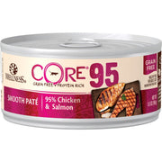 Wellness 美國貓濕糧 - CORE 95 無穀物 - 95%雞肉三文魚肉醬配方 5.5oz