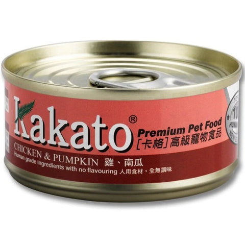 Kakato - 雞南瓜罐頭 Chicken & Pumpkin (Dogs & Cats) Canned