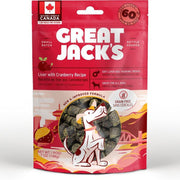 Great Jacks - 無穀物狗小食 - 蔓越莓拌豬肉粒2oz