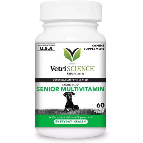 VetriScience Canine Plus Senior Multivitamin 60 Chewable Tablets 老年犬用綜合營養功能可咀嚼丸 (60粒裝)