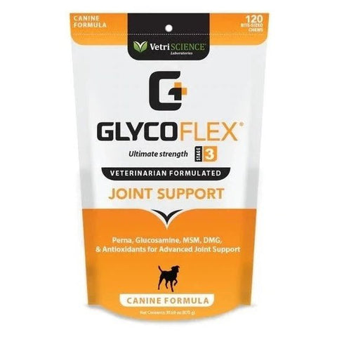 VetriScience - Glyco Flex3 狗隻關節保健咀嚼肉粒(120粒-包裝)
