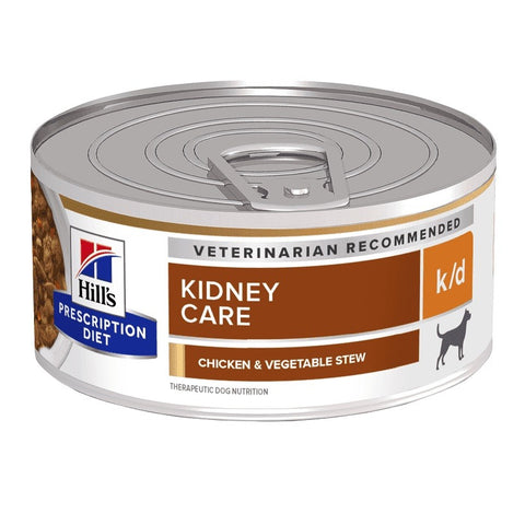 Hill's 犬用腎臟護理處方罐頭(雞肉燉蔬菜味) 5.5oz Canine K/D Kidney Care Chicken & Vegetable Stew 5.5oz