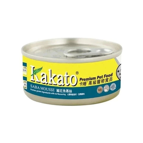 Kakato - 鯖花魚慕斯 Saba Mousse (Dogs & Cats) Canned 70g
