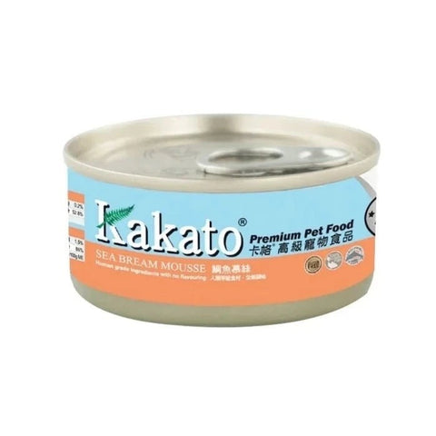 Kakato - 鯛魚慕絲 Sea Bream Mousse (Dogs & Cats) Canned 70g