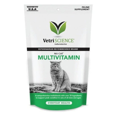 VetriScience - Nu-Cat Multivitamin 30 Bite-Sized Chews 可咀嚼維生素補充劑