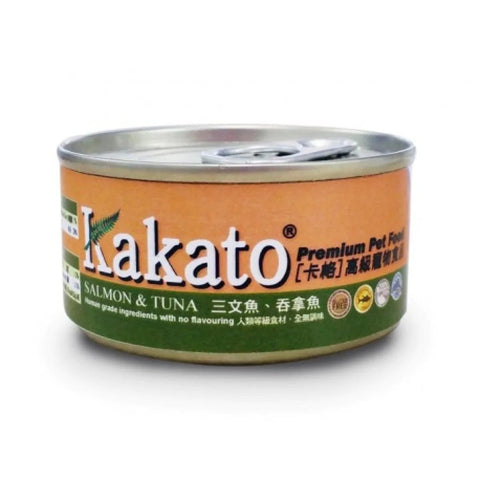 Kakato - 三文魚吞拿魚罐頭 Salmon & Tuna (Dogs & Cats) Canned