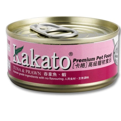Kakato - 吞拿魚蝦罐頭 Tuna & Prawn (Dogs & Cats) Canned