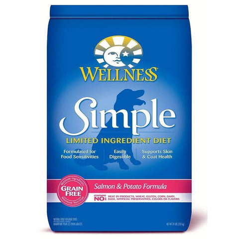 Wellness Simple 無穀物防敏感狗乾糧 - 三文魚配方 24lb