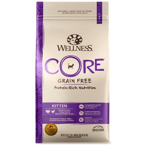 Wellness Core 幼貓成長配方 - CORE 無穀物 - 無骨雞肉及火雞肉配方 2lb